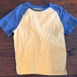 GAP Kids Blue and Yellow Short Sleeve Tee